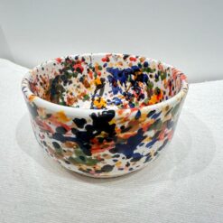bol en céramique de Fès multicolore, fait main par des artisans marocains.