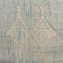 Motifs traditionnels marocains du coussin sabra bleu