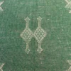 motifs traditionnels marocains du coussin sabra vert