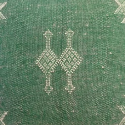 motifs traditionnels marocains du coussin sabra vert