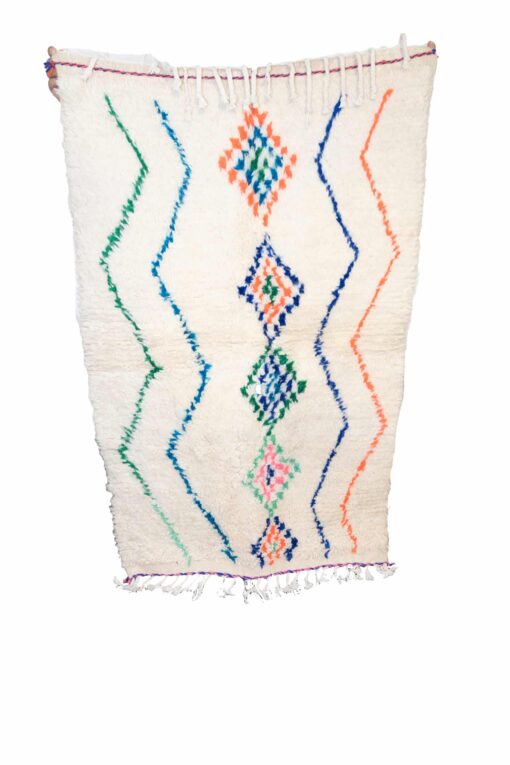 Tapis Béni Ouarain en laine naturelle