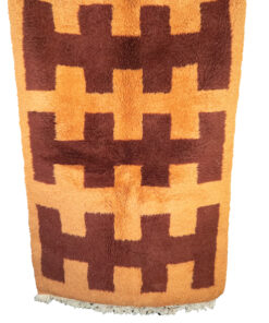 tapis Mririt orange en laine
