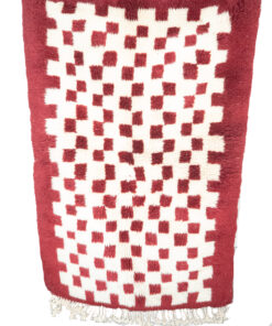 Tapis Mririt rouge et blanc