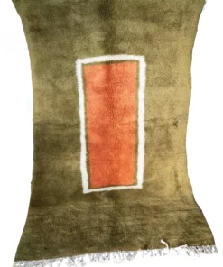 Tapis Mririt vert en laine