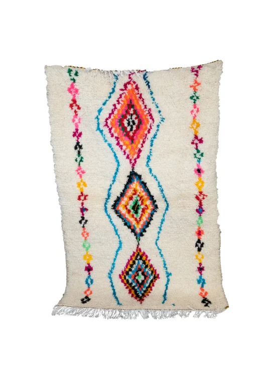 Tapis Béni Ouarain à motifs losanges
