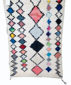 Tapis Béni Ouarain à losanges colorés
