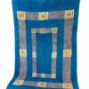 tapis Béni Ouarain bleu et jaune