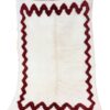 tapis Béni Ouarain rouge et blanc