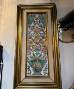 Tableau Artisanal Oriental n°3 : Jardin Fleuri Vertical Fait Main