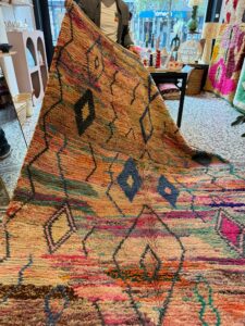 Authentic Moroccan Beni Ouarain Rug – Handwoven Wool Masterpiece 3x2m | Vibrant Berber Art from the Atlas Mountains