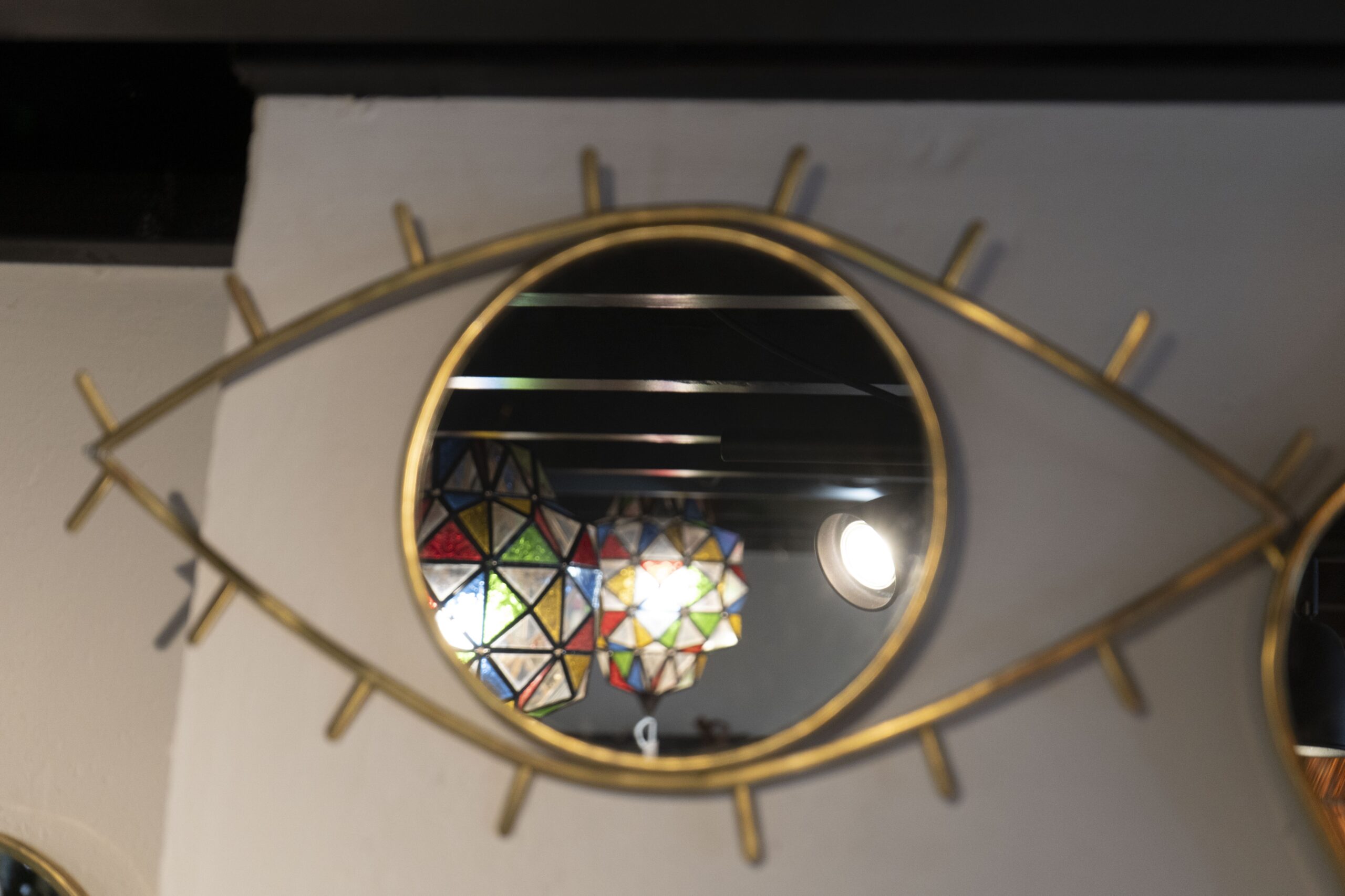 Miroir en laiton martelé à la main